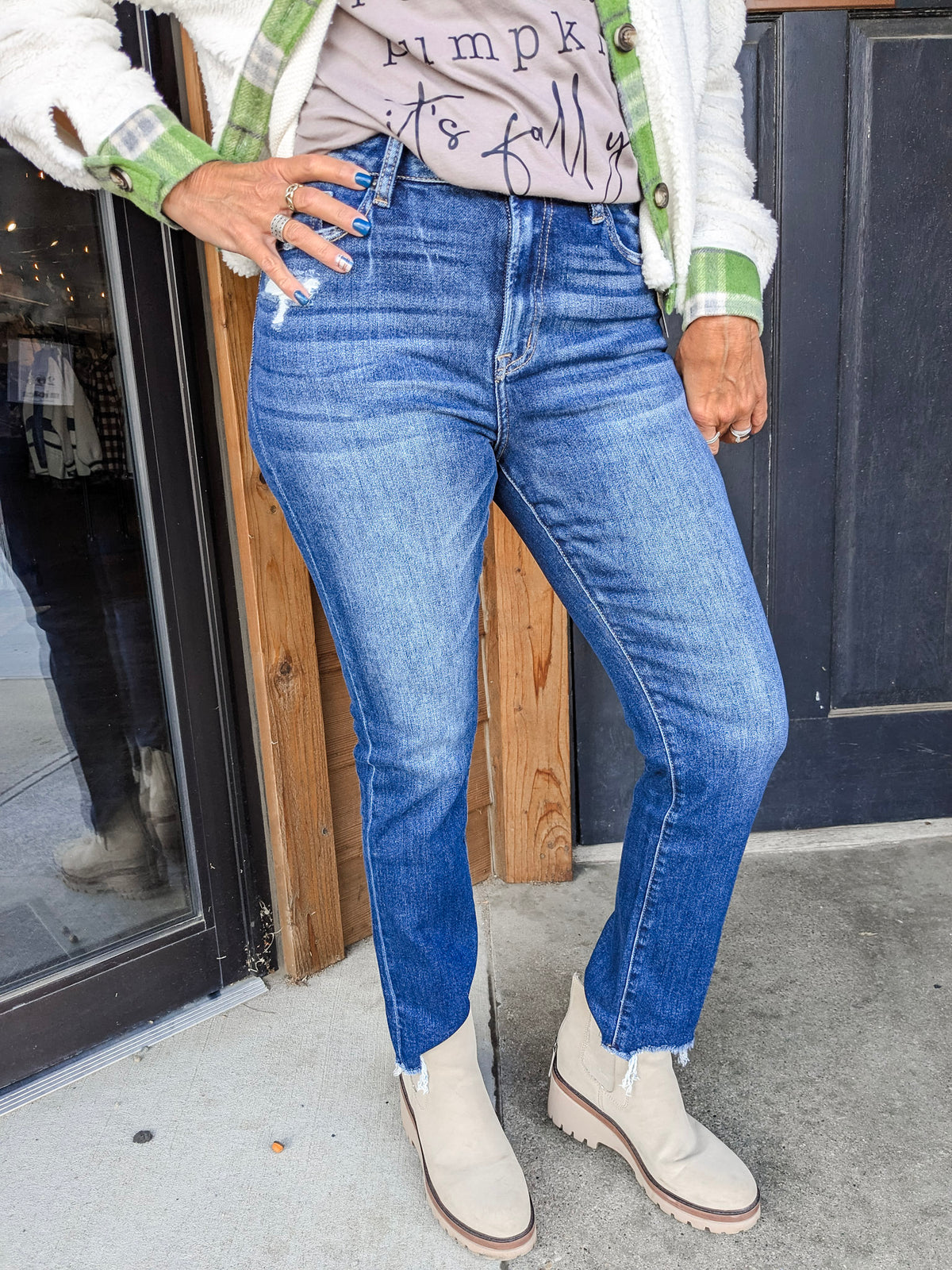 Nova High Rise Straight Jeans