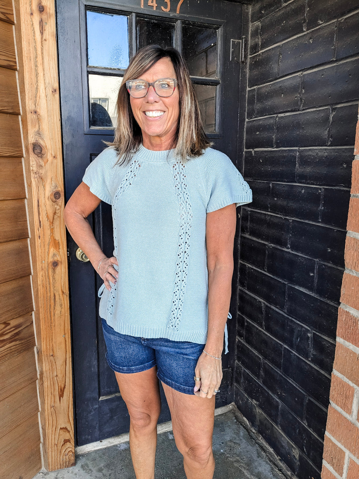 High Waist Flap Pocket Shorts