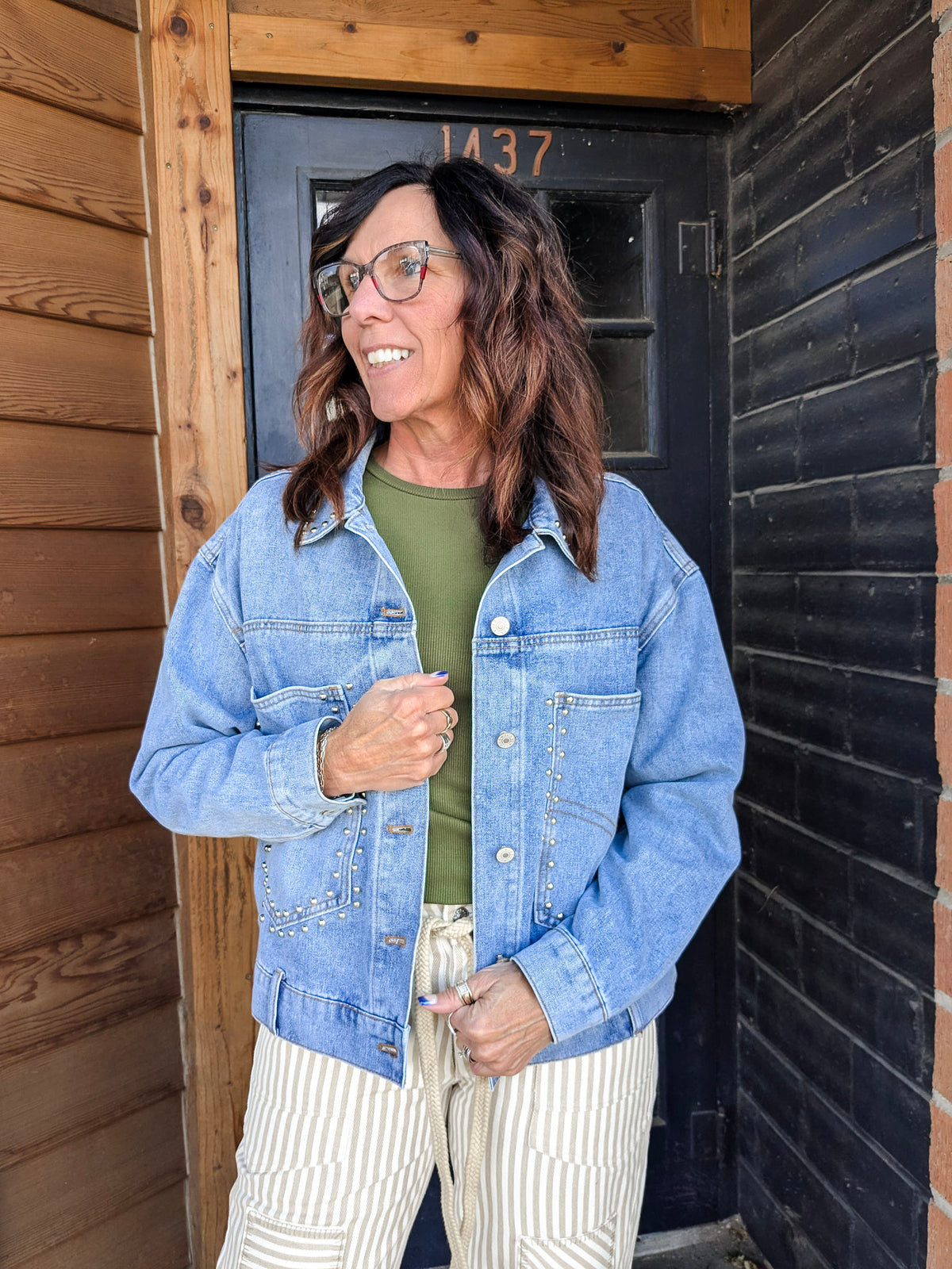 Studded Outlaw Denim Jacket