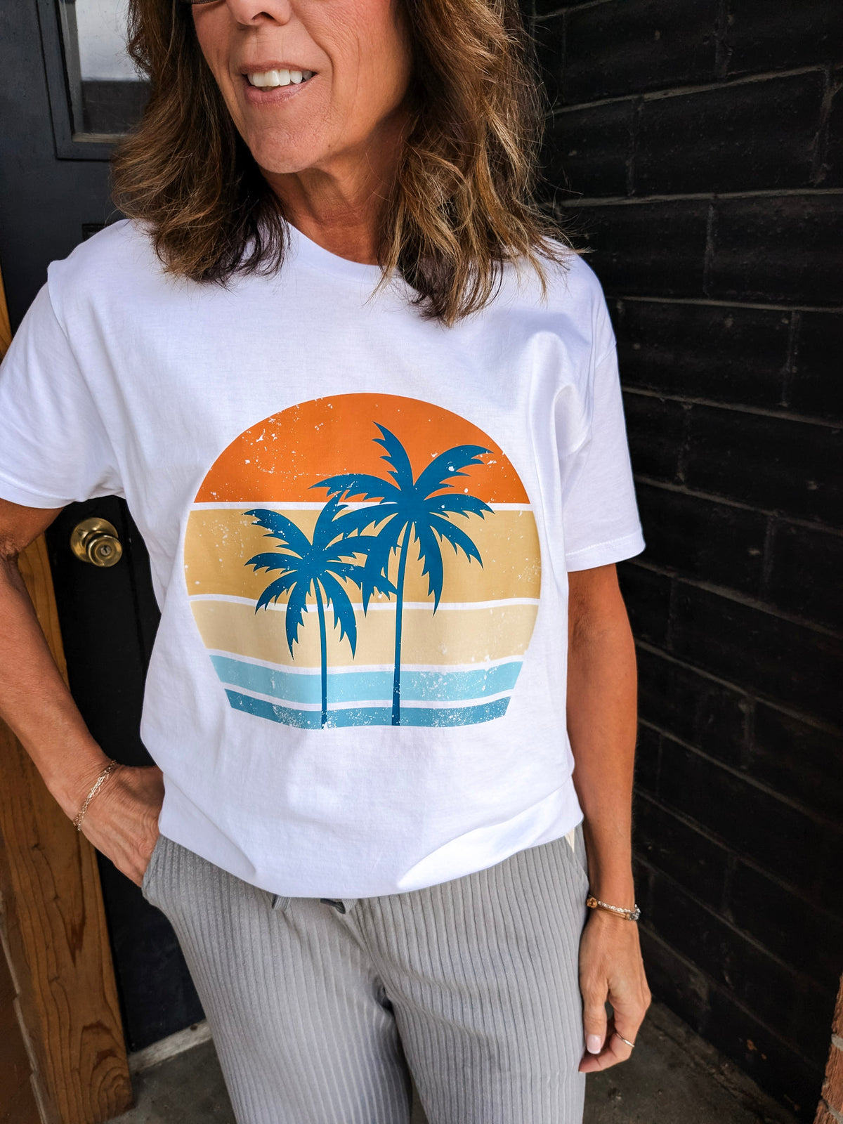 Palm Tree Sunset Graphic