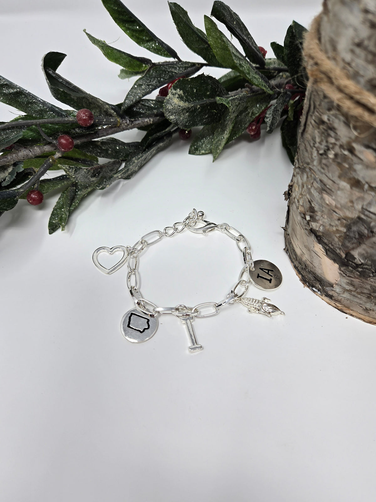 Iowa Charm Bracelet