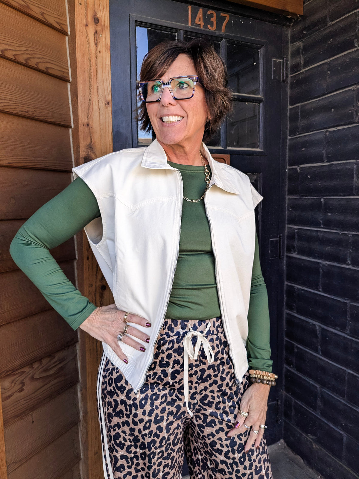 Lenora Zip-Up Vest