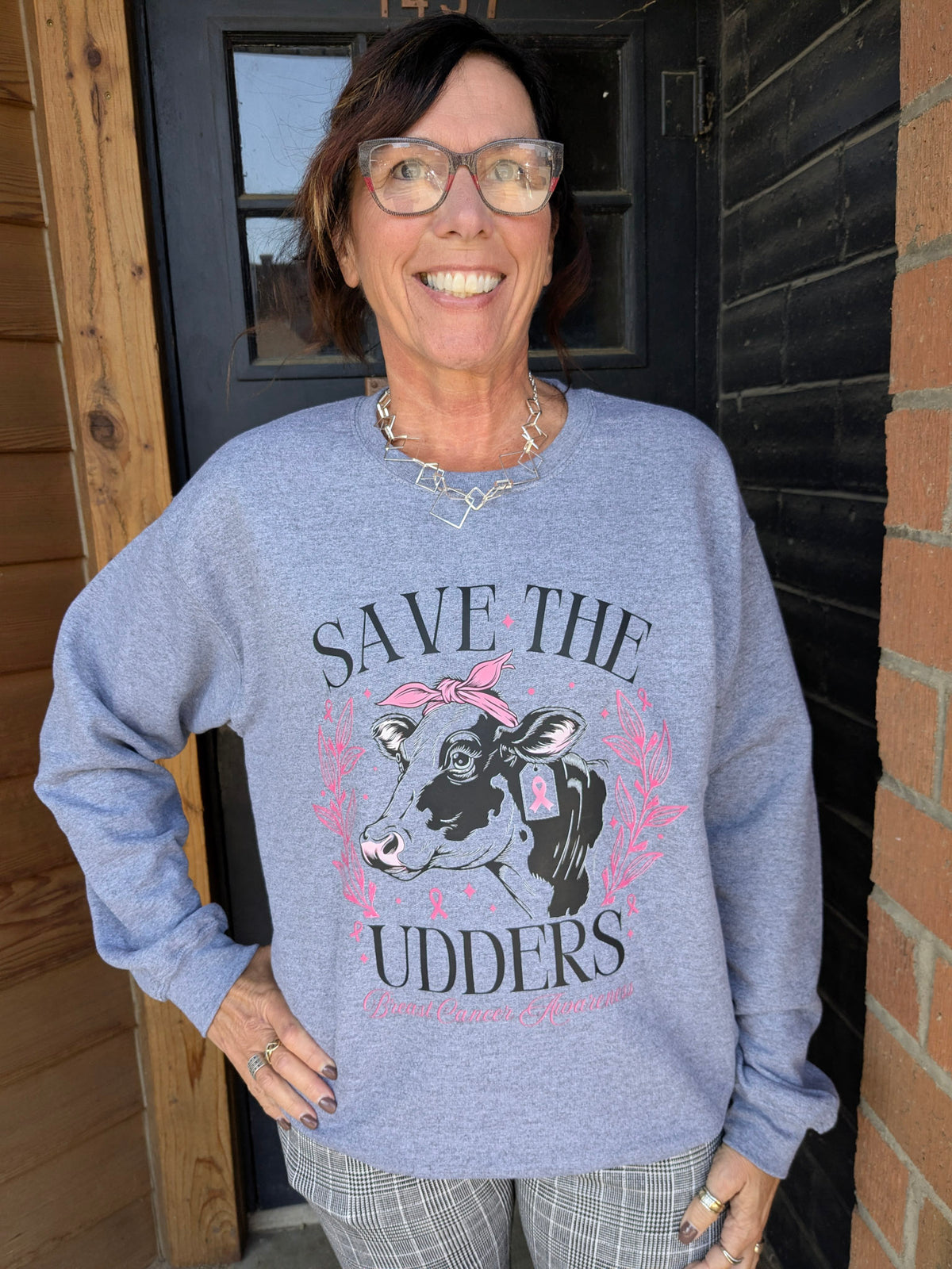 Cancer Save The Utters Sweatshirt