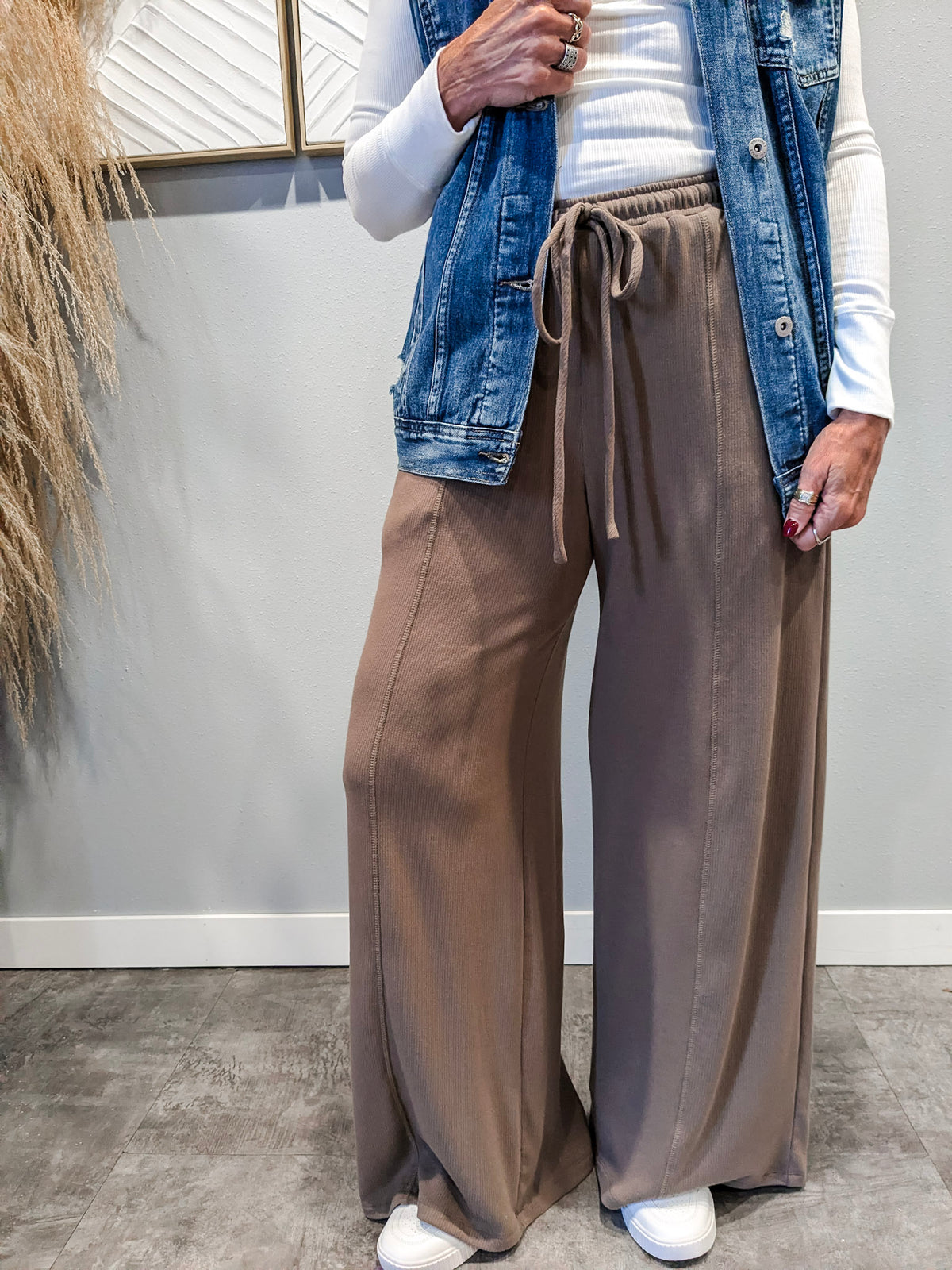 Relaxed Rib Pants