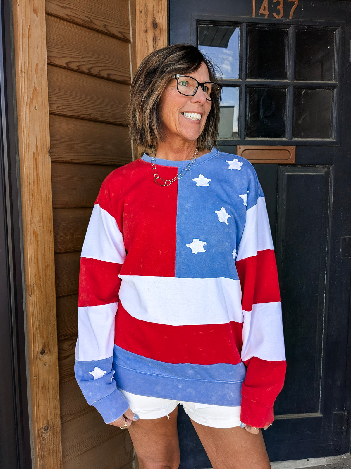 Americana Flag Sweatshirt