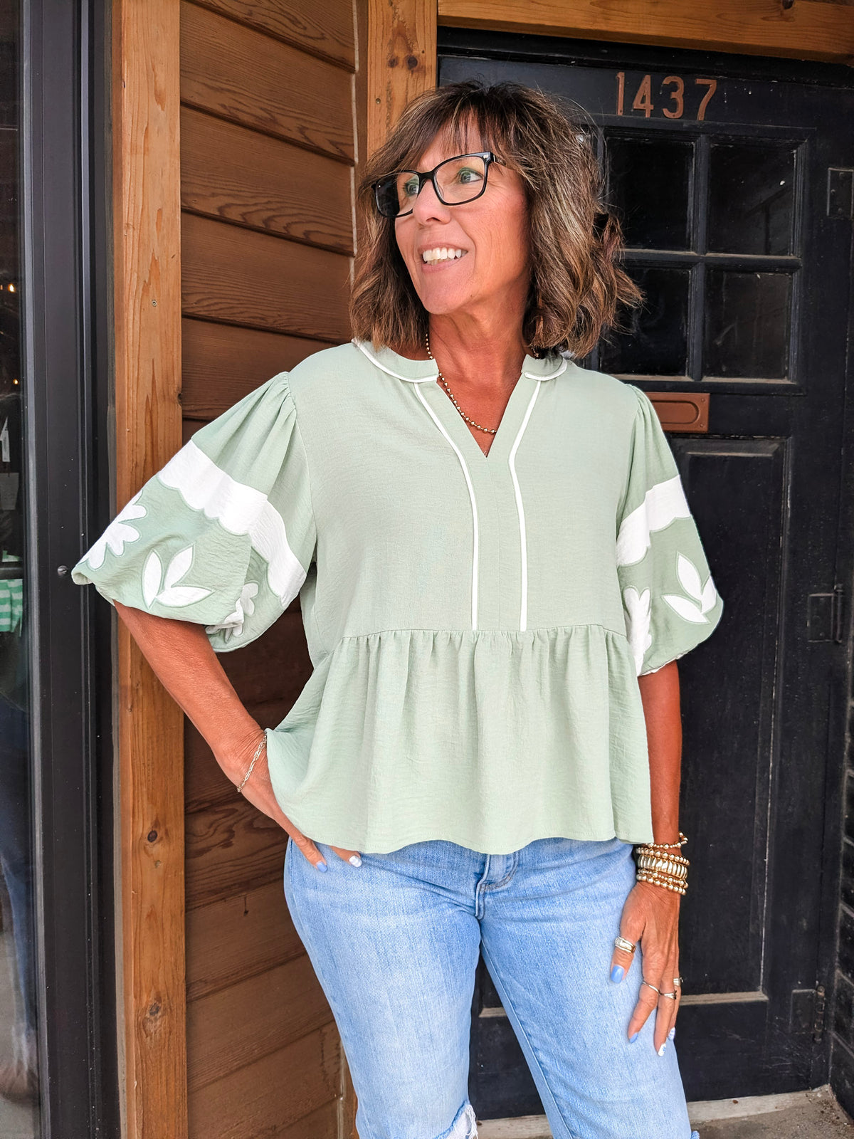 Abby Peplum Top