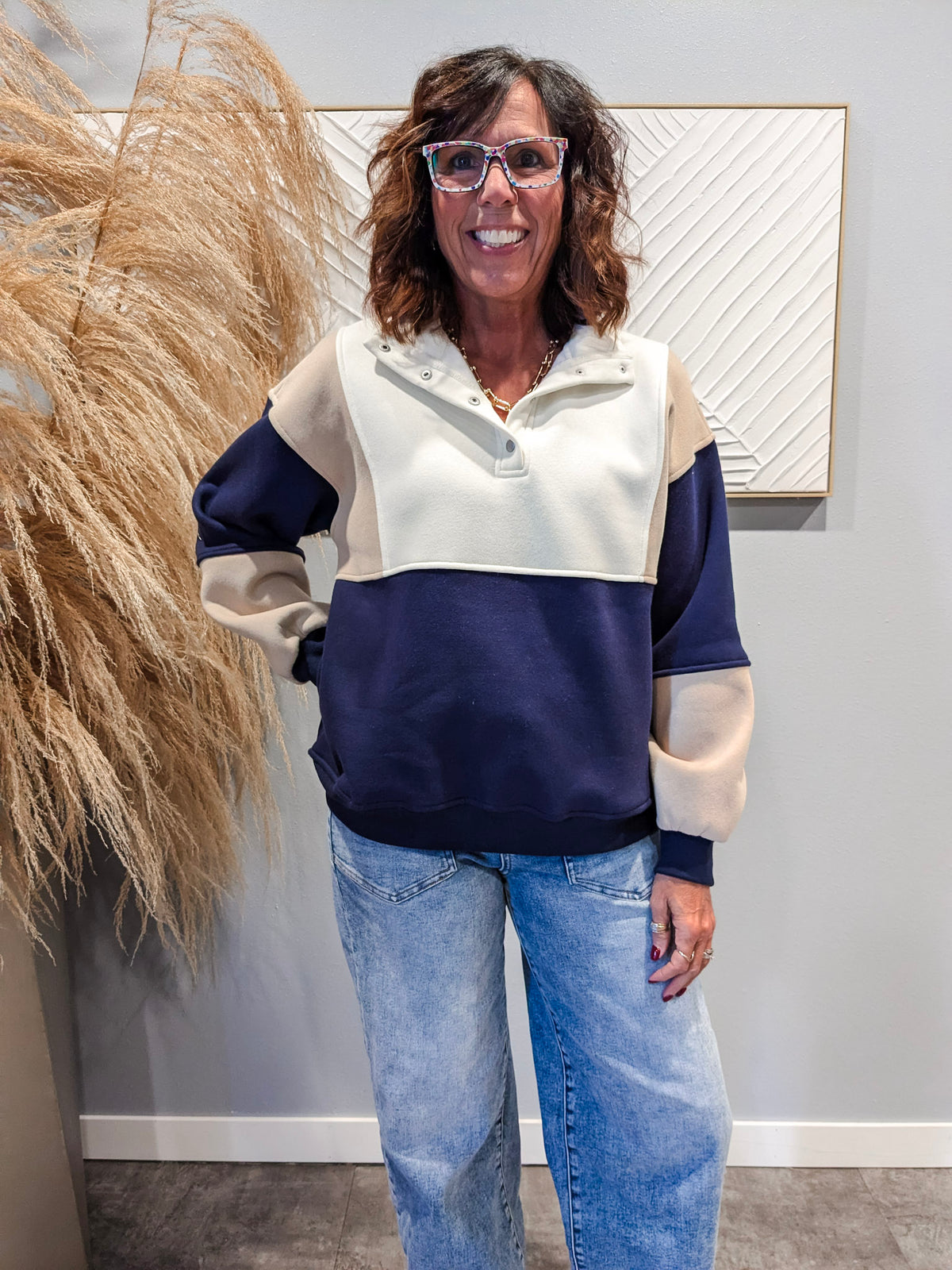 Glo Colorblock Pullover