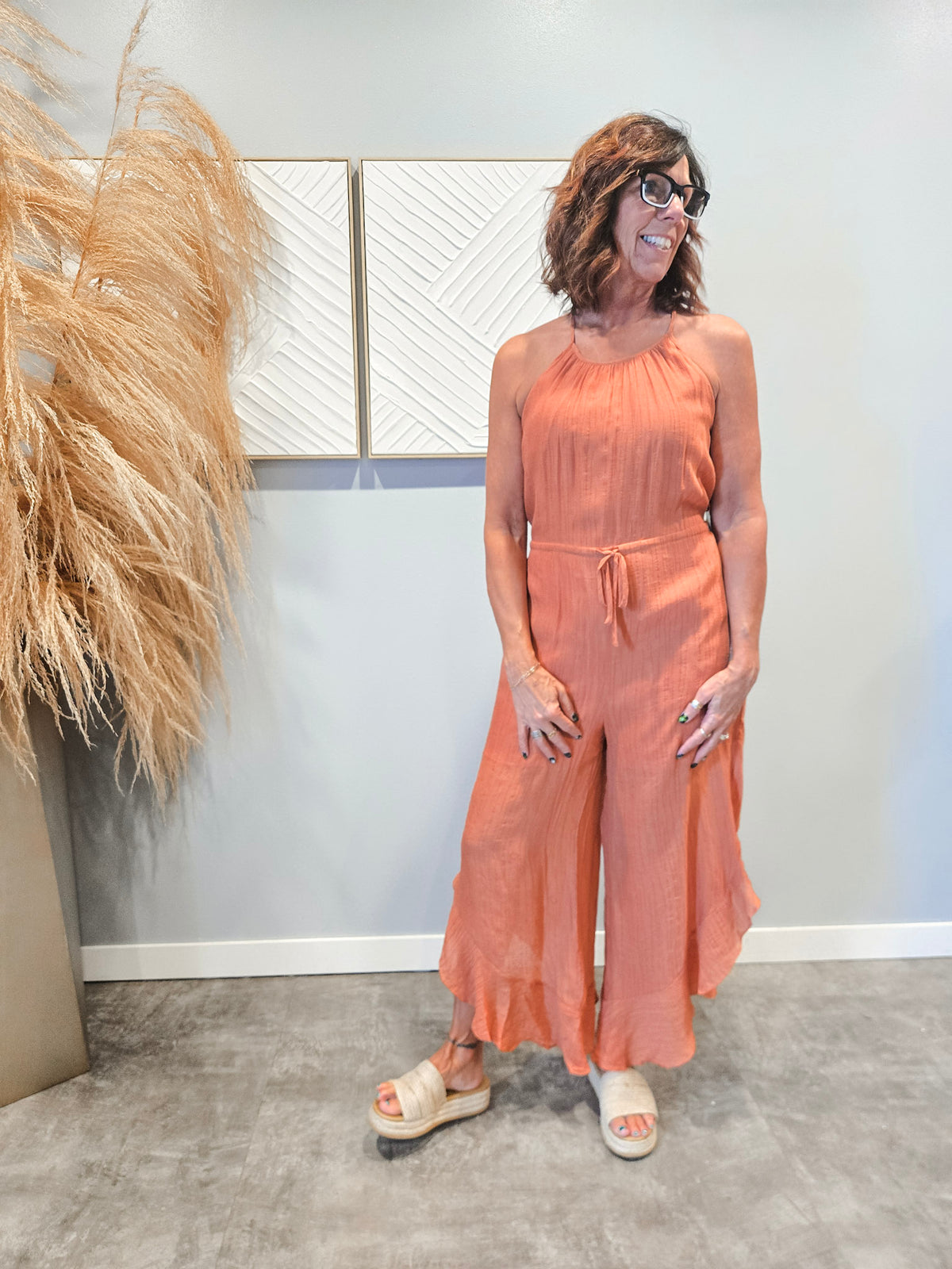 Riviera Ruffle Jumpsuit