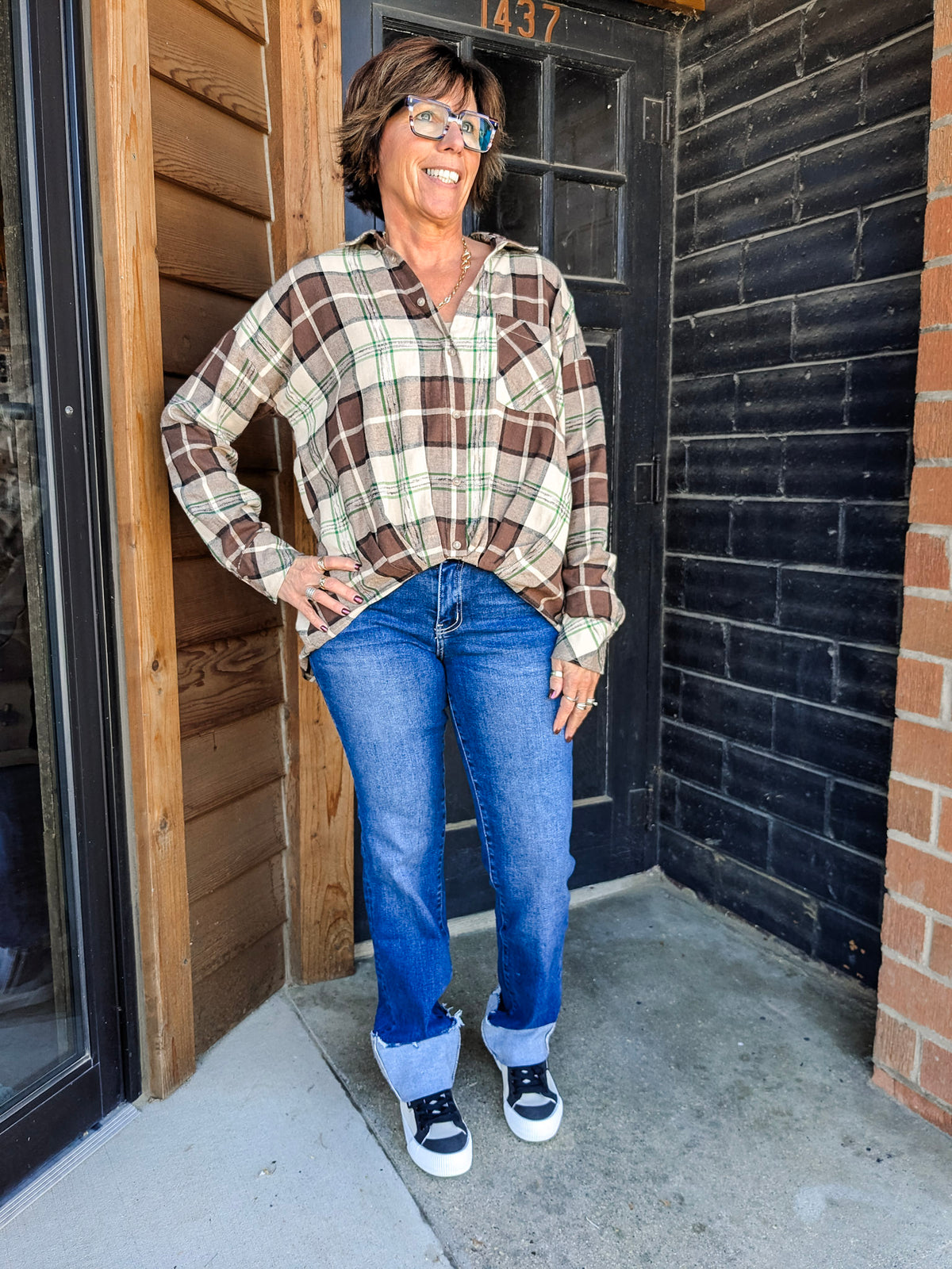 Corinne Lovervet Mid Rise Jeans