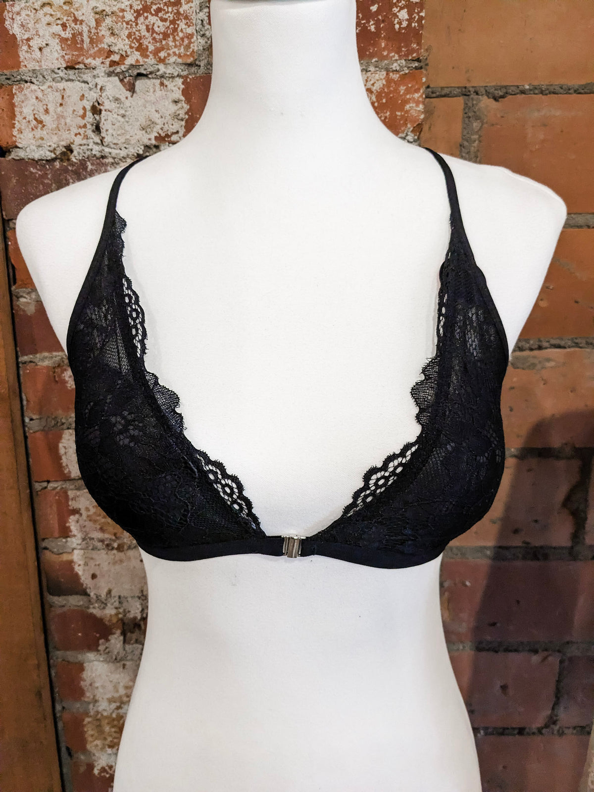 Criss Cross Racerback Lace Bralette