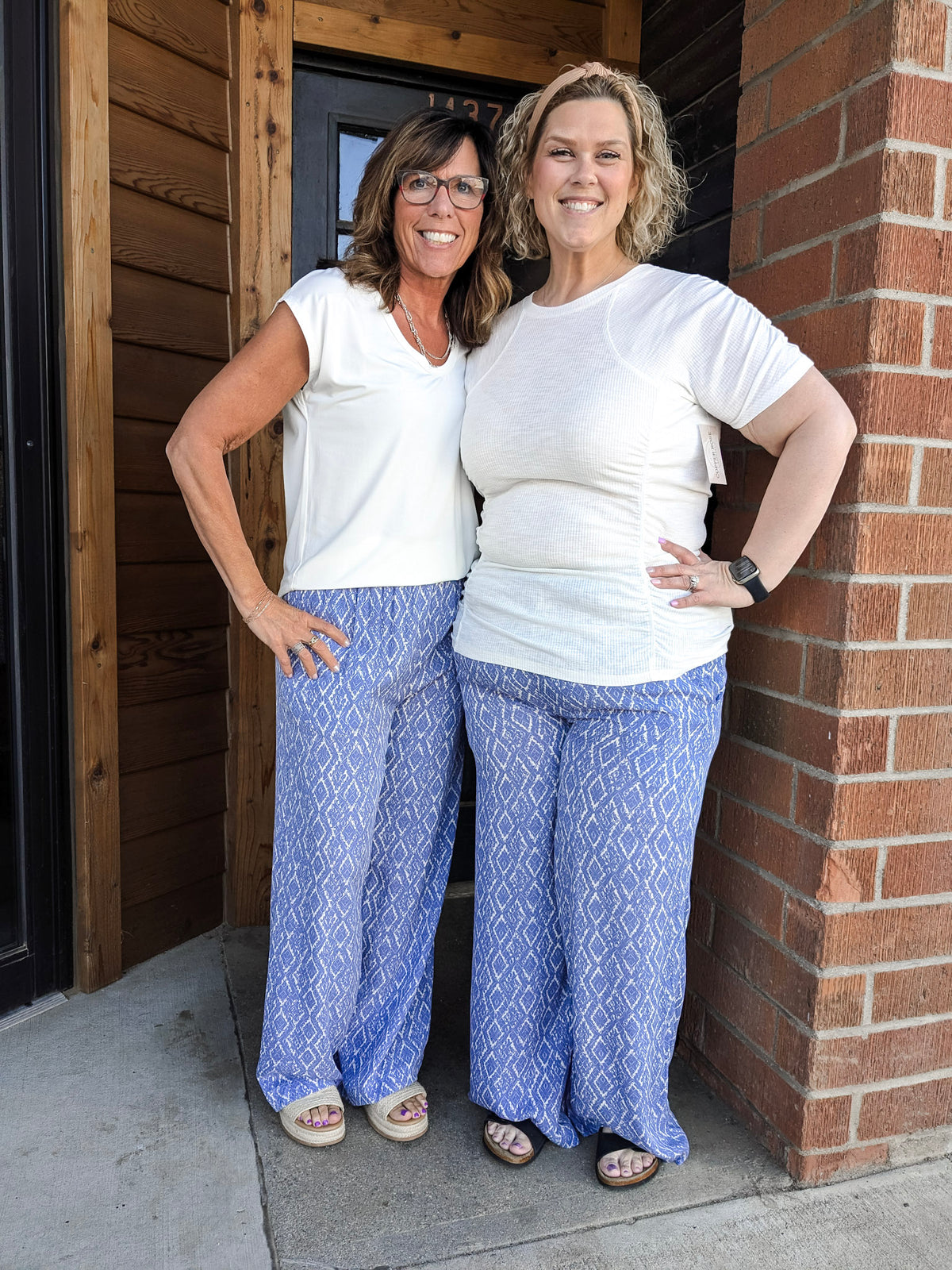 Breezy Wide Leg Pants - Blue