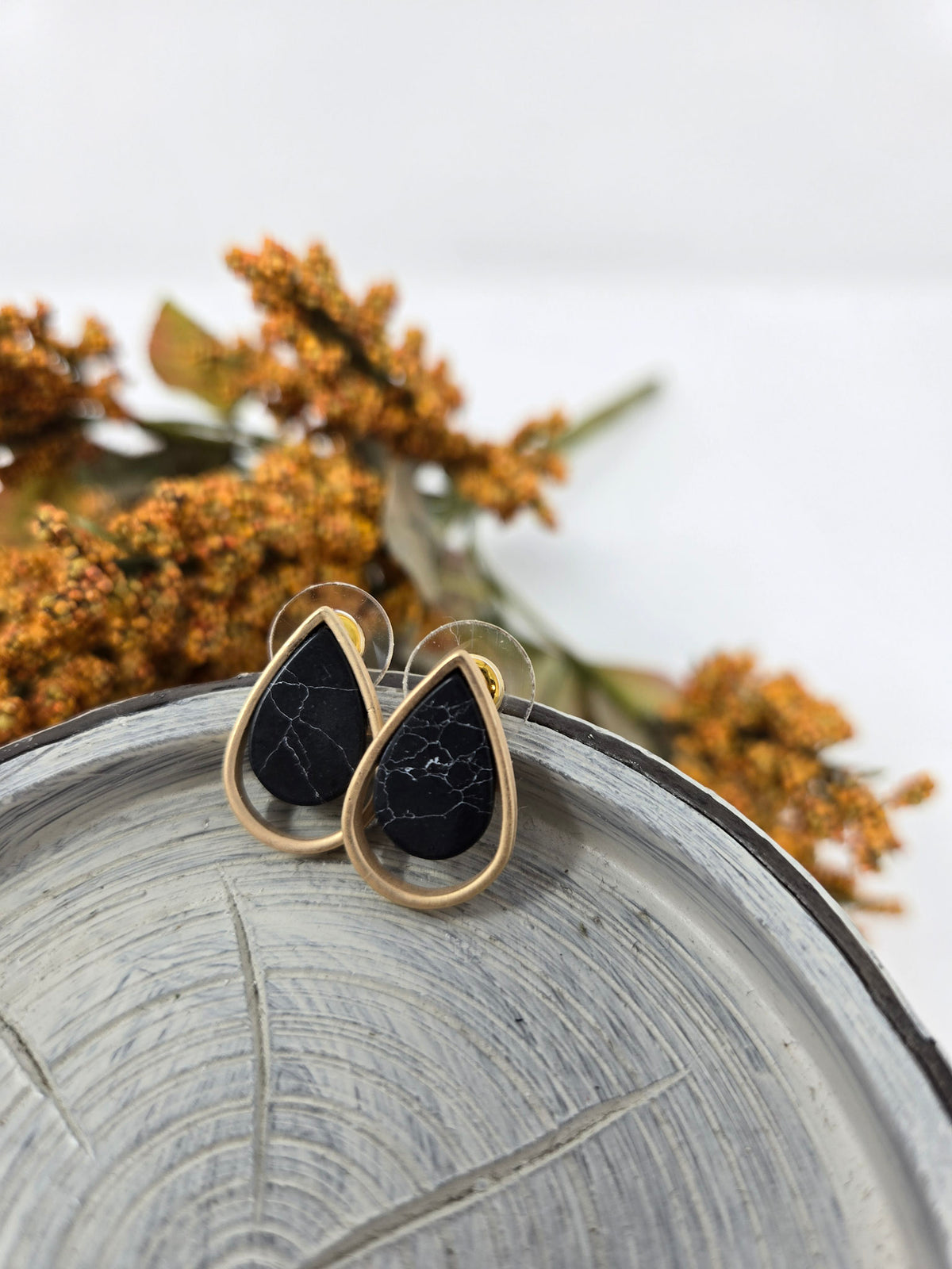 Teardrop Layered Earrings