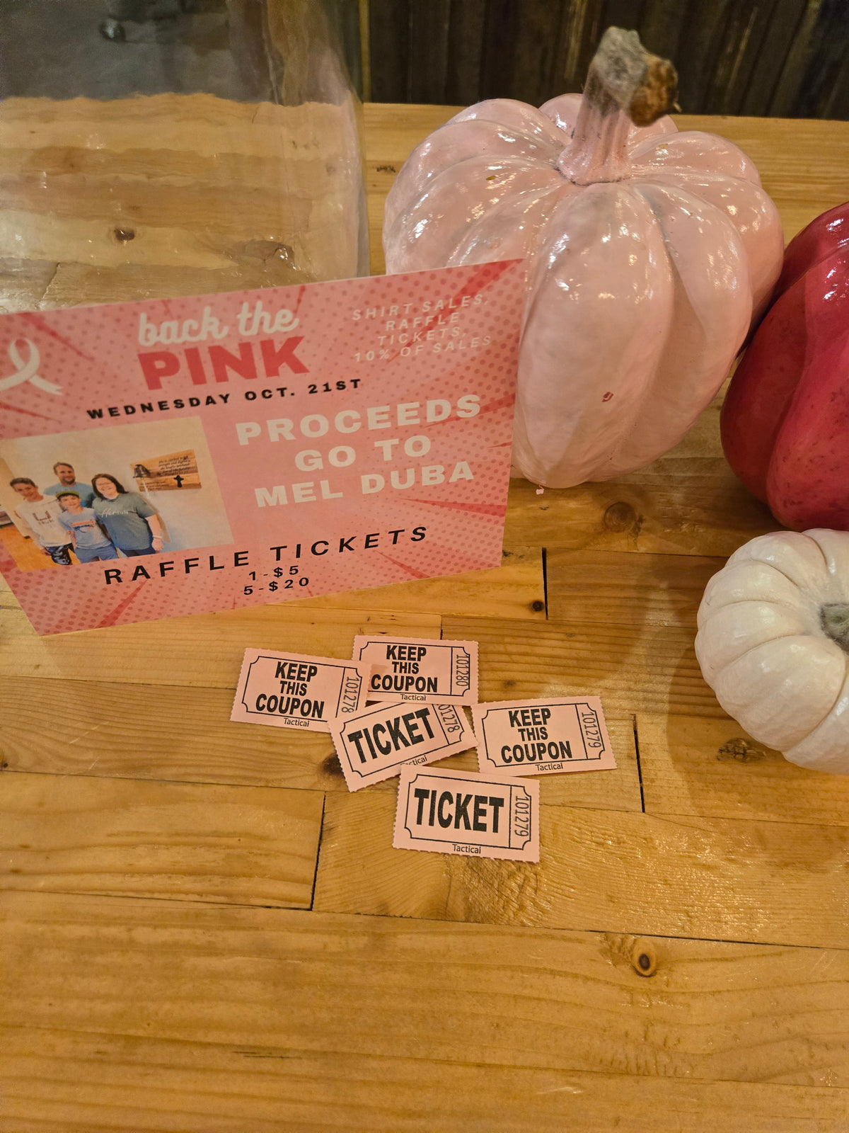Back the Pink Raffle Tickets 5 for $20